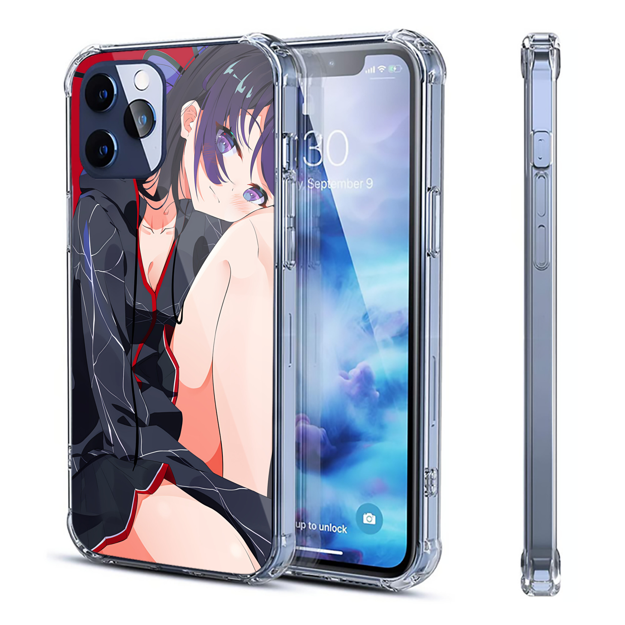 （画像用） 鬼滅の刃（きめつのやいば）蟲柱-胡蝶 しのぶ／こちょう しのぶ Kochou Shinobu 【iPhone 12シリーズ対応】透明スマホケース（クリアソフトケース）